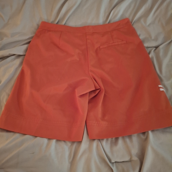 Izod Women's Vibrant Orange Athletic Shorts - Picture 8 of 9